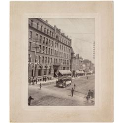 Corner of Park and Main Trolley Photograph (Butte, Montana)