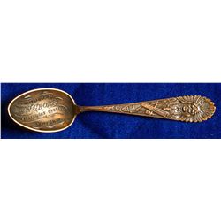 Very Rare Embossed Copper Advertising Spoon (Havre, Montana)