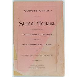 First Constitution of the State of Montana