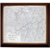 Image 1 : Nicely Framed Large Elko County Map