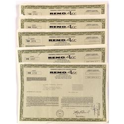 Reno Air Stock Certificates