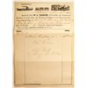 Image 1 : 1863 Territorial Transporation Receipt for C. L. Strong of the Gould & Curry Mine