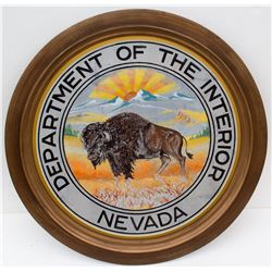 Dept of Interior Nevada Buffalo Painting