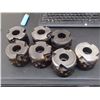 Image 1 : Valenite 3.25" Milling Cutters, P/N: SRN340-4R12-150F