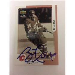 SIGNED 1999-00 Upper Deck McDonald's Hockey - #7R - Brett Hull - Calgary Flames