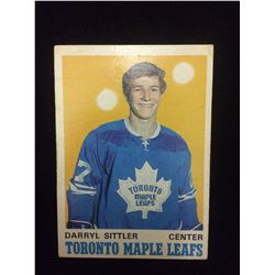 1970-71 O PEE CHEE # 218 Darryl Sittler  ROOKIE CARD TORONTO MAPLE LEAFS