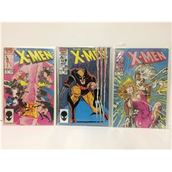 X-MEN COMIC BOOK LOT (#208, 207, 214)