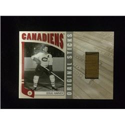 DOUG HARVEY ORIGINAL STICKS HOCKEY TRADING CARD (CANADIANS)