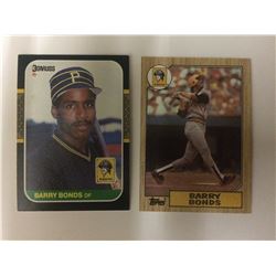 1987 DONRUSS BARRY BONDS (RC) #361 + 1987 TOPPS