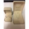 Image 1 : NECKLACE & EARRING SET (STAMPED 10K)