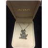 Image 1 : LARGE STERLING SILVER .925 STAMPED FROG W/ BLACK ONYX & MARCASITE W/ STERLING NECKLACE