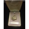 Image 1 : LARGE SEA SHELL W/ 10K GOLD ACCENTS PENDANT