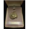 Image 2 : LARGE SEA SHELL W/ 10K GOLD ACCENTS PENDANT