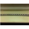 Image 2 : STERLING SILVER STAMPED BRACELET W/ STONES MADE IN 1925