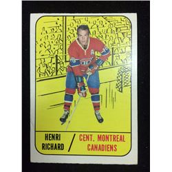 1967 - 1968 Topps Henri Richard Montreal Canadiens #72 Card -
