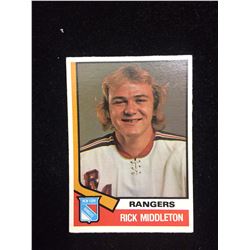 1974-75 OPC #304 RICK MIDDLETON RC ROOKIE CARD RANGERS