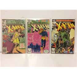 X-MEN COMIC BOOK LOT (#151, 138, 145)