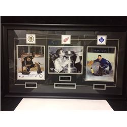 TRIPLE SIGNED FRAMED PHOTO (CHEEVERS, LINDSAY, BOWER)