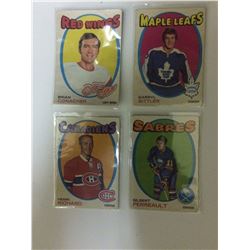 VINTAGE HOCKEY CARD LOT (CONACHER, RICHARD, SITTLER, PERREAULT)