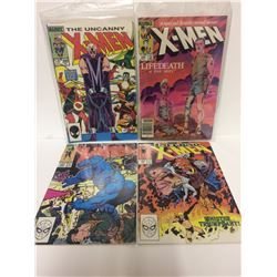 X-MEN COMIC BOOK LOT (#200, 186, 264, 243)