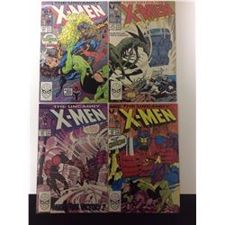 X-MEN COMIC BOOK LOT (#269, 233, 247, 246)