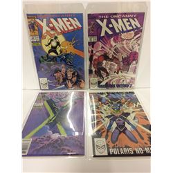 X-MEN COMIC BOOK LOT (#249, 247, 251, 254)