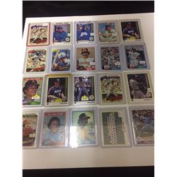 BASEBALL TRADING CARDS LOT (YOUNT, SHEFFIELD, BORDERS & MORE...)