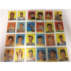 VINTAGE 1958 TOPPS MLB BASEBALL TRADING CARDS LOT (1958 Topps Darrell Johnson #61)