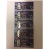 Image 1 : NEW UNCIRCULATED 10$ CANADIAN SEQUENTIAL BANK NOTES