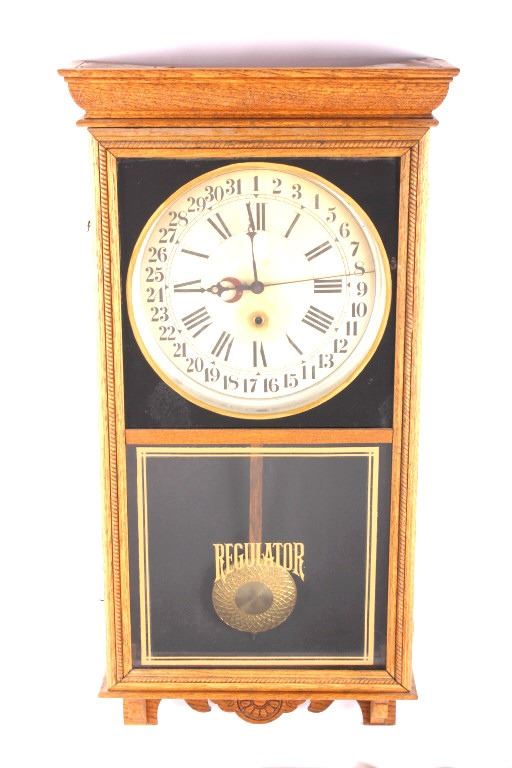 Antique Sessions Regulator Wall Clock