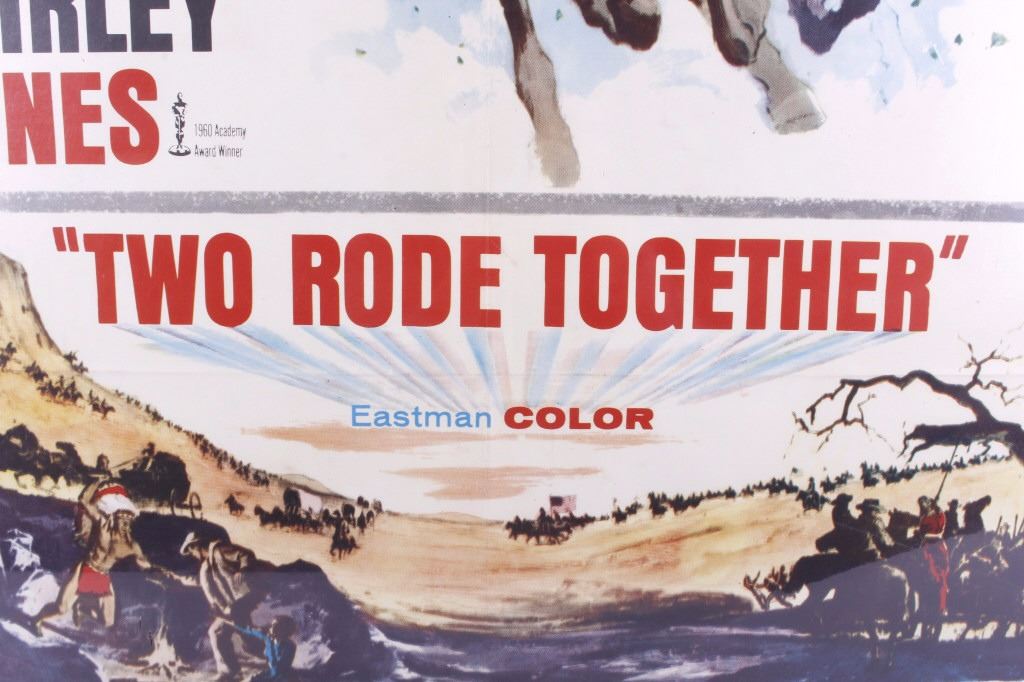 1961 Two Rode Together Movie Poster