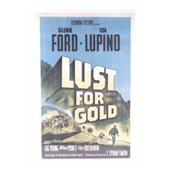 1949 Lust for Gold Movie Poster