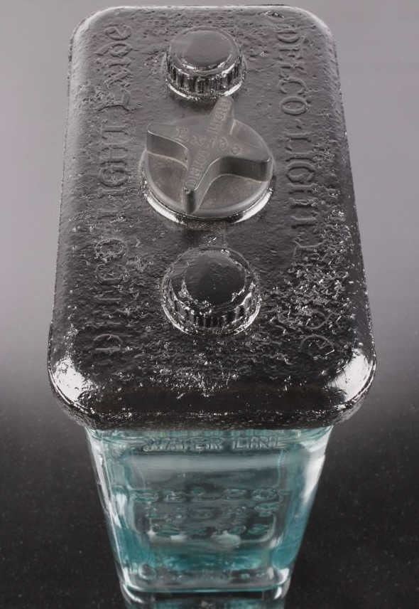 DelcoLight Exide Glass Battery Jar