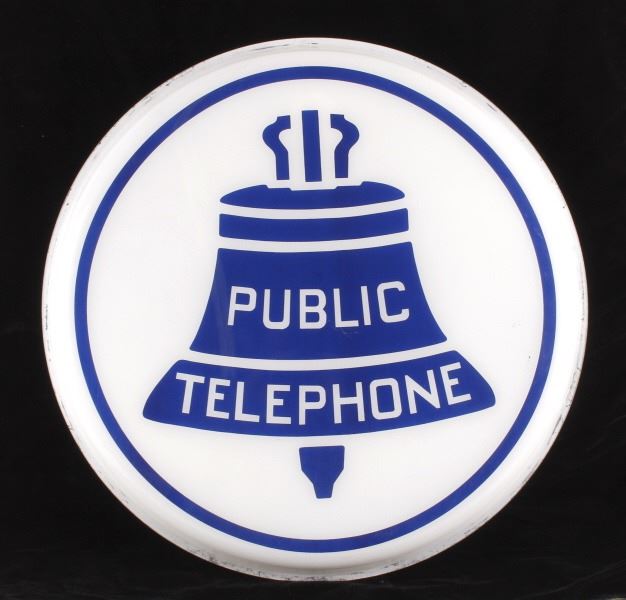 Public Telephone Phone Booth Sign