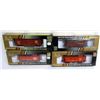 Image 1 : 4 TRAIN LINE GOLD SERIES TRAIN CARS