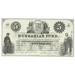 1852 $5 Obsolete Bank Note of New York