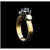 Image 4 : 2.11 ctw Black and White Diamond Ring - 14KT Yellow Gold