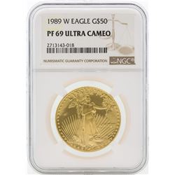 1989-W PF69 Ultra Cameo $50 Gold Eagle