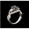 Image 4 : 2.60 ctw Black Diamond Ring - 14KT White Gold