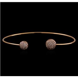 14KT Rose Gold 0.54 ctw Diamond Bangle Bracelet