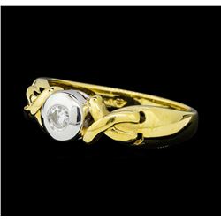 0.15 ctw Diamond Ring - 14KT Yellow Gold