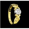 Image 4 : 0.15 ctw Diamond Ring - 14KT Yellow Gold