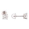 Image 2 : 1.00 ctw Diamond Stud Earrings - 14KT White Gold