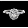 Image 2 : 1.62 ctw Diamond Ring - 14KT White Gold