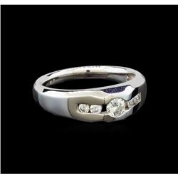 14KT White Gold 0.55 ctw Diamond Ring