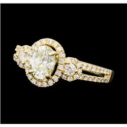 1.16 ctw Diamond Ring - 14KT Yellow Gold