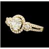 Image 1 : 1.16 ctw Diamond Ring - 14KT Yellow Gold