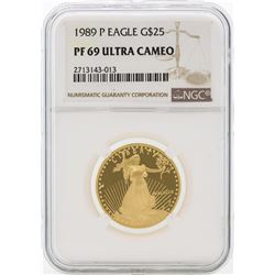 1989-P PF69 Ultra Cameo $25 Gold Eagle