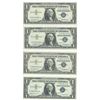 Image 1 : 1957 $1 AU/Unc Silver Certificate Currency Lot of 4