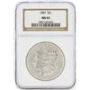 Image 1 : 1887 MS63 NGC Morgan Silver Dollar